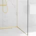Profil inclinat dreapta pentru sticla Balneo Floor Strips 120 cm finisaj auriu periat picture - 3