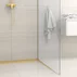 Profil inclinat dreapta pentru sticla Balneo Floor Strips 120 cm finisaj auriu periat picture - 4