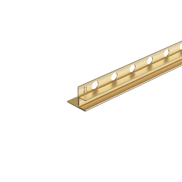 Profil inclinat dreapta pentru sticla Balneo Floor Strips 120 cm finisaj auriu periat picture - 7