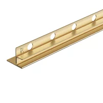 Profil inclinat dreapta pentru sticla Balneo Floor Strips 170 cm finisaj auriu periat