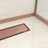 Profil inclinat dreapta pentru sticla Balneo Floor Strips 170 cm finisaj cupru periat picture - 5