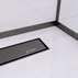 Profil inclinat dreapta pentru sticla Balneo Floor Strips 170 cm finisaj negru mat picture - 6