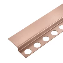 Profil inclinat frontal pentru podea Balneo Floor Strips 130 cm finisaj cupru periat