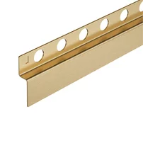 Profil inclinat stanga pentru perete Balneo Floor Strips 120 cm finisaj auriu periat