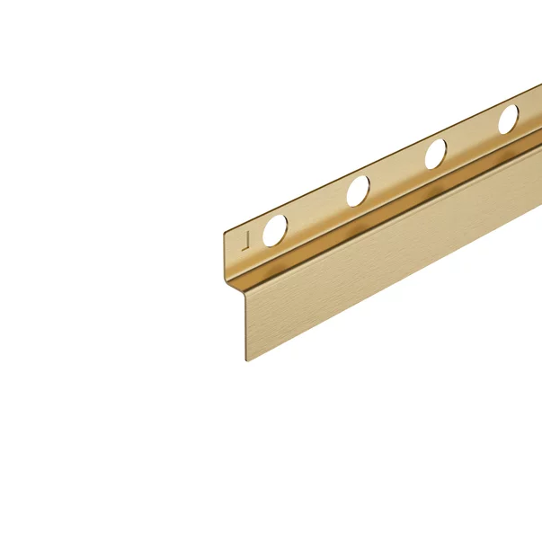Profil inclinat stanga pentru perete Balneo Floor Strips 170 cm finisaj auriu periat picture - 7