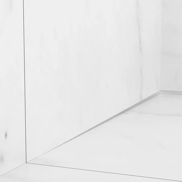 Profil inclinat stanga pentru perete Balneo Floor Strips 170 cm finisaj inox periat picture - 3
