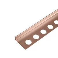 Profil inclinat stanga pentru podea Balneo Floor Strips 120 cm finisaj cupru periat