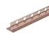 Profil inclinat stanga pentru sticla Balneo Floor Strips 120 cm finisaj cupru periat picture - 1