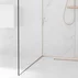 Profil inclinat stanga pentru sticla Balneo Floor Strips 120 cm finisaj cupru periat picture - 3