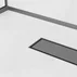 Profil inclinat stanga pentru sticla Balneo Floor Strips 120 cm finisaj Gun Metal mat picture - 6