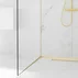 Profil inclinat stanga pentru sticla Balneo Floor Strips 170 cm finisaj auriu periat picture - 3