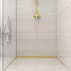 Profil inclinat stanga pentru sticla Balneo Floor Strips 170 cm finisaj auriu periat picture - 4