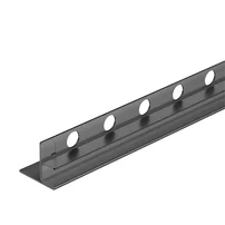 Profil inclinat stanga pentru sticla Balneo Floor Strips 170 cm finisaj Gun Metal mat