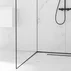 Profil inclinat stanga pentru sticla Balneo Floor Strips 170 cm finisaj negru mat picture - 3
