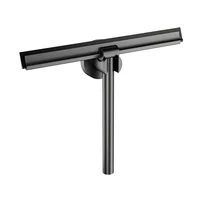 Racleta pentru sticla cu suport Omnires Uni finisaj grafit periat 25 cm