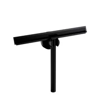 Racleta pentru sticla cu suport Omnires Uni finisaj negru mat 25 cm