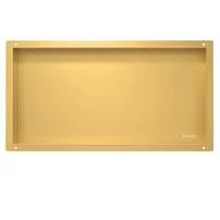 Raft incastrat dreptunghiular Balneo Wall-Box No Rim 60x30x10 cm auriu lucios fara rama