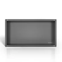 Raft incastrat dreptunghiular Balneo Wall-Box No Rim 60x30x10 cm Gun Metal mat fara rama