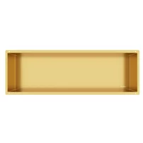 Raft incastrat dreptunghiular Balneo Wall-Box No Rim 90x30x10 cm auriu lucios fara rama