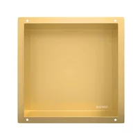 Raft incastrat patrat Balneo Wall-Box No Rim 30x30x10 cm auriu lucios fara rama