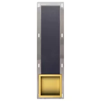 Raft incastrat pentru hartie igienica Balneo Wall Box Paper 3 auriu lucios
