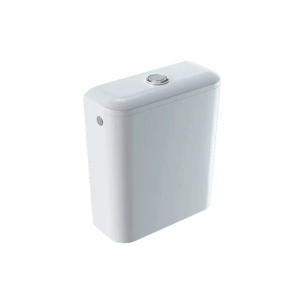 Rezervor pe vas wc Geberit Icon Square ceramica cu alimentare laterala Geberit