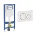 Rezervor incastrat Geberit Duofix Sigma cu set fixare si clapeta Sigma20 alb-auriu picture - 1
