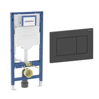 Rezervor incastrat Geberit Duofix Sigma cu set fixare si clapeta Sigma30 negru mat