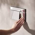 Rezervor incastrat Hansgrohe iFrame 112 cm cu clapeta iFrame Element E crom lucios plus vas WC Rune Jord alb cu capac softclose picture - 6