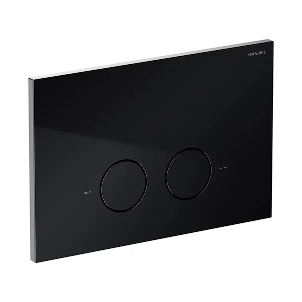 Rezervor incastrat Omnires StrongFrame ECO pentru vas WC suspendat si clapeta de actionare Steel-R45 finisaj negru semimat picture - 3