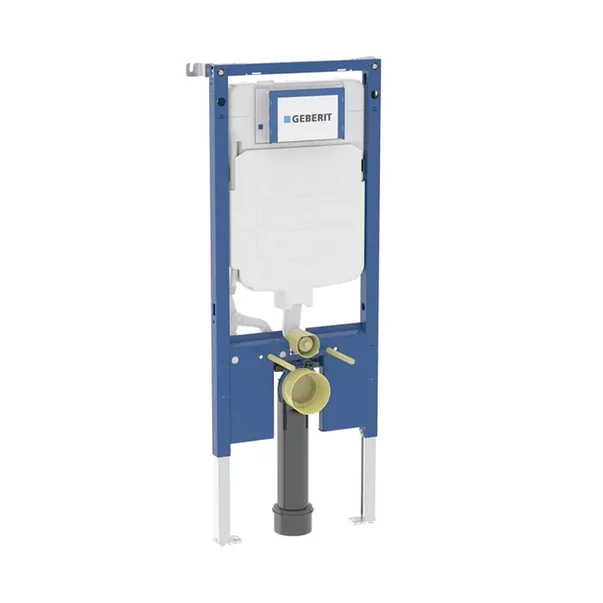 Rezervor WC cu cadru incastrat Geberit Duofix Sigma set fixare si calpeta de actionare Sigma20 alb-auriu picture - 4