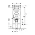 Rezervor WC cu cadru incastrat Geberit Duofix Sigma set fixare si calpeta de actionare Sigma20 alb-auriu picture - 7