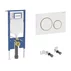 Rezervor WC cu cadru incastrat Geberit Duofix Sigma set fixare si calpeta de actionare Sigma20 alb-auriu picture - 1