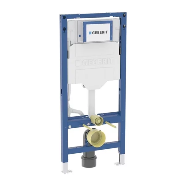 Rezervor WC cu cadru incastrat Geberit Duofix UP320 cu sistem de fixare, clapeta de actionare Sigma01 alb alpin plus vas WC Rune Ivaldi Grande alb cu capac softclose picture - 5