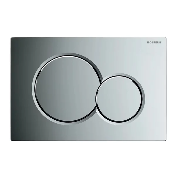 Rezervor WC cu cadru incastrat Geberit Duofix UP320 cu sistem de fixare, clapeta de actionare Sigma01 crom plus vas WC Rune Ivaldi alb cu capac softclose picture - 9