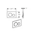 Rezervor WC cu cadru incastrat Geberit Duofix UP320 cu sistem de fixare, clapeta de actionare Sigma20 alb-auriu plus vas WC Rune Jord alb cu capac softclose picture - 10