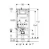 Rezervor WC cu cadru incastrat Geberit Duofix UP320 cu sistem de fixare, clapeta de actionare Sigma20 alb-auriu plus vas WC Rune Jord alb cu capac softclose picture - 12