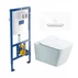 Rezervor WC cu cadru incastrat Villeroy&Boch 112 cm cu clapeta ViConnect 300S alb plus vas WC Rune Jord alb cu capac softclose picture - 1