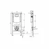 Rezervor WC cu cadru incastrat Villeroy&Boch 112 cm cu clapeta ViConnect crom plus vas WC Rune Jord alb cu capac softclose picture - 7