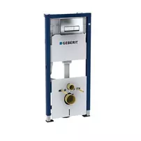 Set rezervor WC incastrat cu set fixare Geberit Duofix Delta Up100 si clapeta crom dreptunghiulara