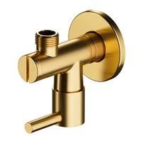Robinet coltar Omnires din alama sanitara cu finisaj auriu periat