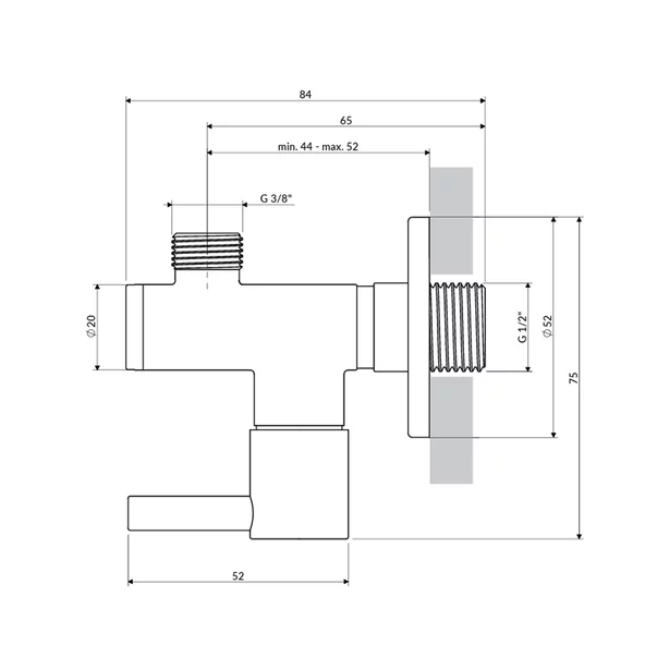 Robinet coltar Omnires din alama sanitara cu finisaj nichel periat picture - 2