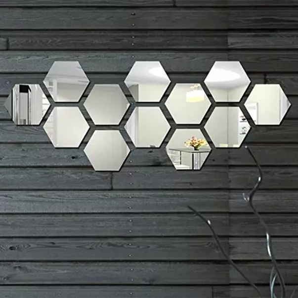 Set 8 oglinzi hexagonale Rea autoadezive 19 cm picture - 3