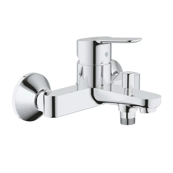 Set baterii lavoar cada Grohe BauEdge si dus cu bara Tempesta crom lucios picture - 4