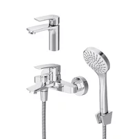 Set baterii lavoar si cada AM.PM Pride cu set de dus