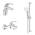 Set baterii lavoar si cada - dus Grohe Eurosmart New M cu set de dus crom picture - 1