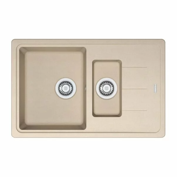 Set chiuveta bucatarie compozit Franke Basis Avena 1 cuva 1/2 cu picurator 78x50 cm bej mat cu baterie Pola picture - 2