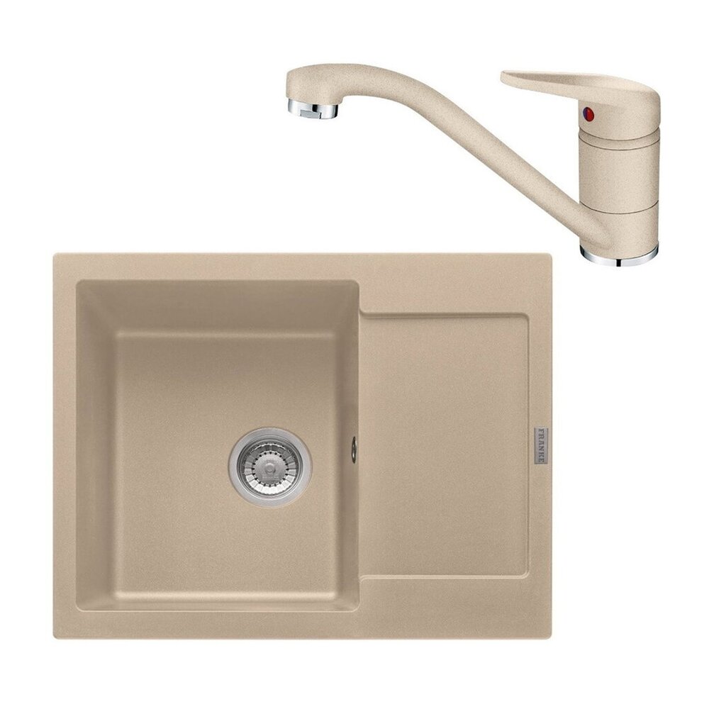 Set chiuveta bucatarie compozit Franke Maris Avena 1 cuva cu picurator 62×50 cm finisaj bej mat plus baterie Bucatarie > Seturi chiuvete si baterii > Noutati Franke