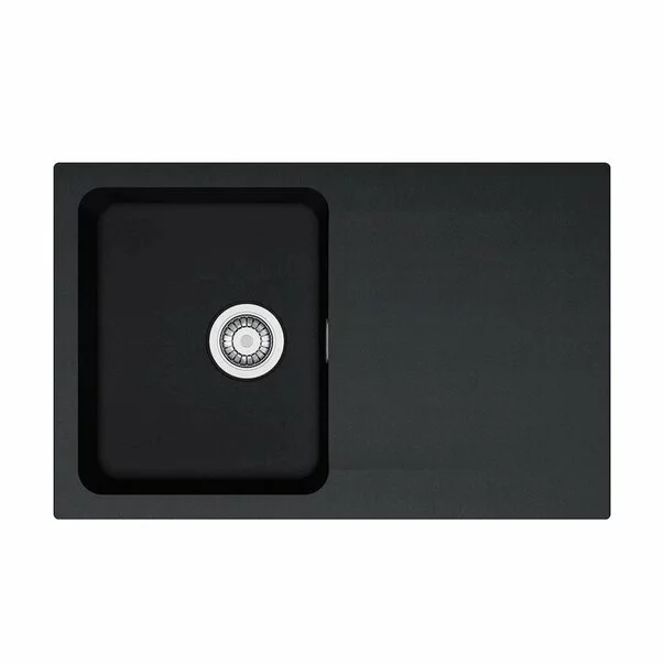 Set chiuveta bucatarie compozit Franke Orion 1 cuva cu picurator 78x50 cm tectonite finisaj negru mat si baterie Novara Plus picture - 3