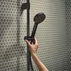 Set de dus cu bara 65 cm Hansgrohe Activera Select S negru mat 2 functii EcoSmart picture - 4